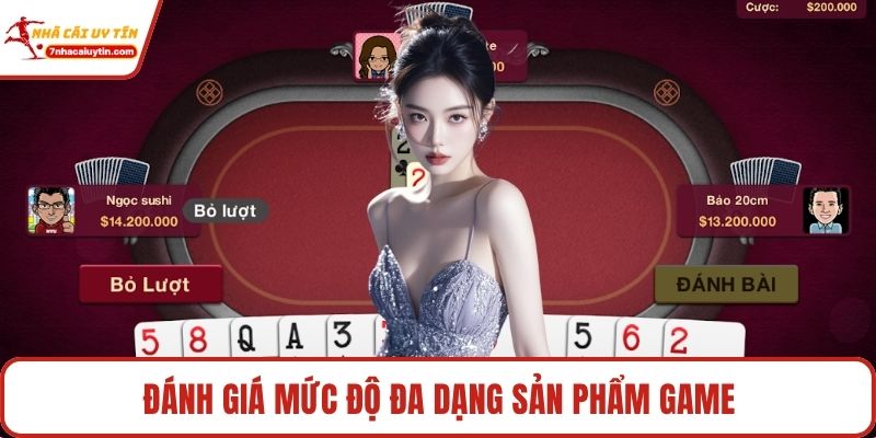 Đánh giá mức độ đa dạng sản phẩm game