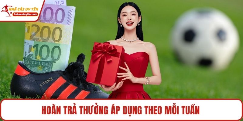Hoàn trả thưởng áp dụng theo mỗi tuần 